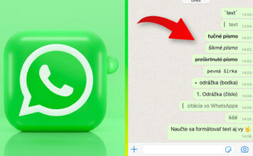 WhatsApp formátovanie textu