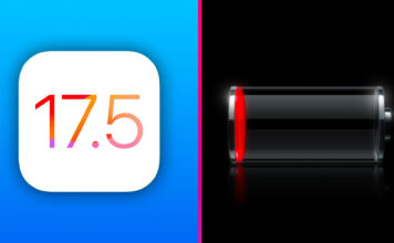 iOS 17.5 batéria