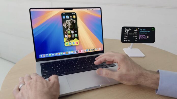 Zrkadlenie iPhonu v macOS Sequoia