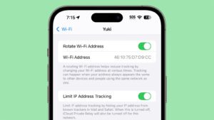 Rotácia Wi-Fi adresy v iOS 18