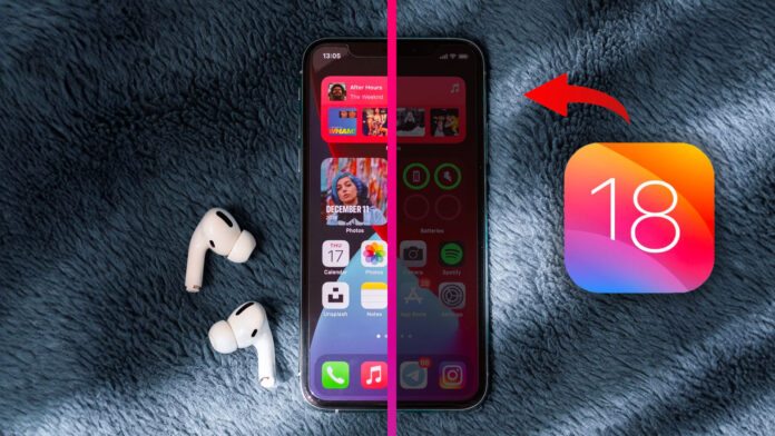 ios 18 tmavý režim