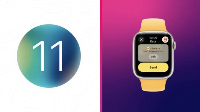 watchOS 11 funkcia check-in watchOS 11 funkcia check-in