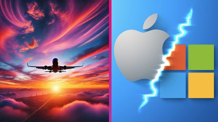 Apple vs Microsoft Delta Air