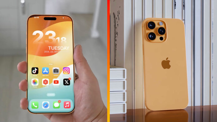 iphone 16 Pro gold bronze
