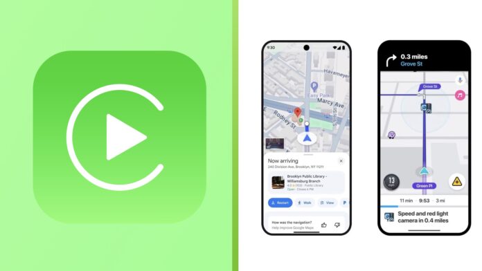 Apple CarPlay Google Maps Waze