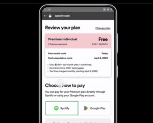 Spotify plan
