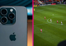 iPhone futbal rozhodca