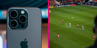 iPhone futbal rozhodca