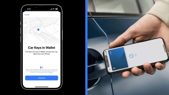 Digitálny kľúč od auta v Apple Wallet