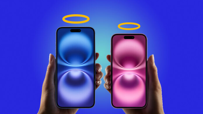iPhone svätožiara halo efekt
