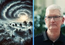 Hurikán Milton na Floride a Tim Cook