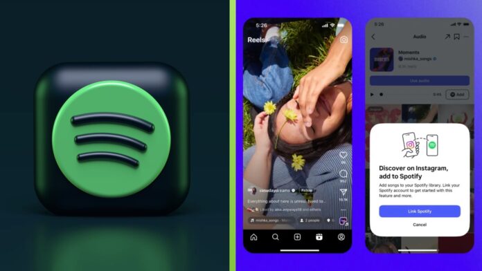 Pridávanie hudby z Instagramu do Spotify