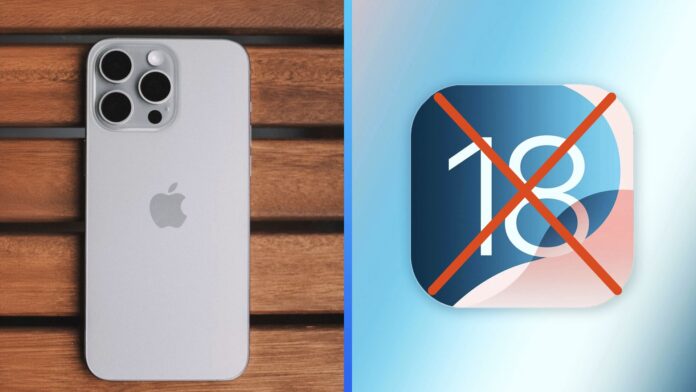 iOS 18 downgrade