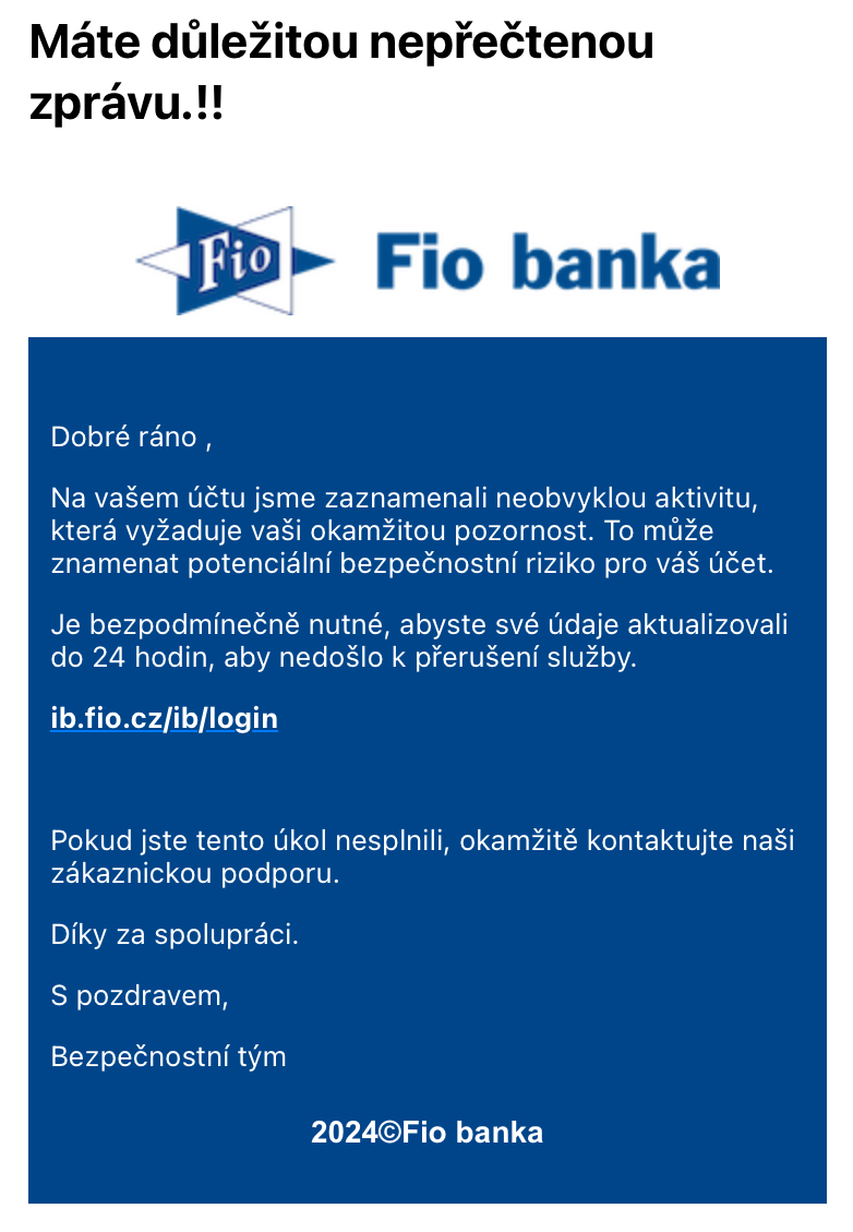 Fio banka podvod