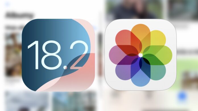 iOS 18.2 aplikácia fotky