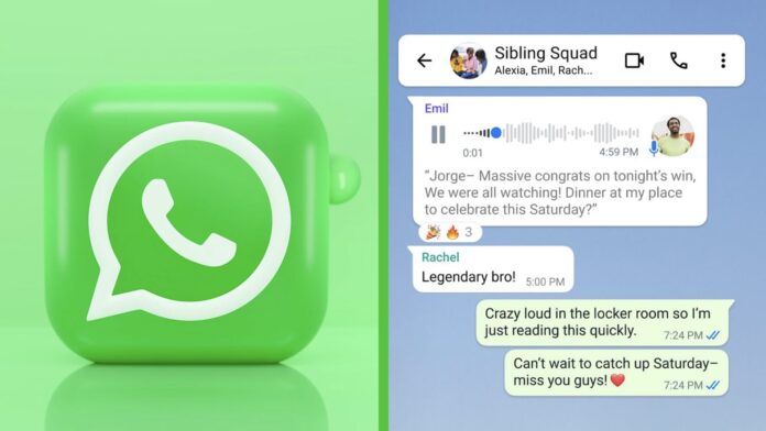 WhatsApp prepis hlasových správ