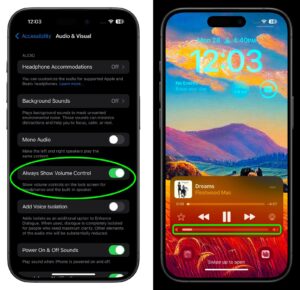 iOS 18.2 zobrazenie zvuku na zamknutej obrazovke