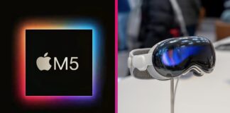 Apple Vision Pro s čipom M5