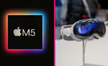 Apple Vision Pro s čipom M5