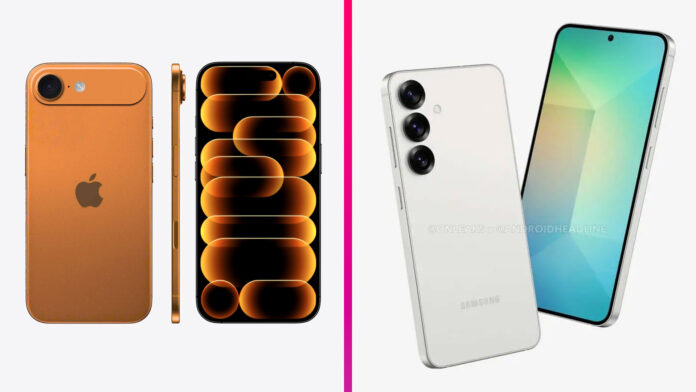 iPhone 17 Air a Samsung Gaalxy S25 Slim