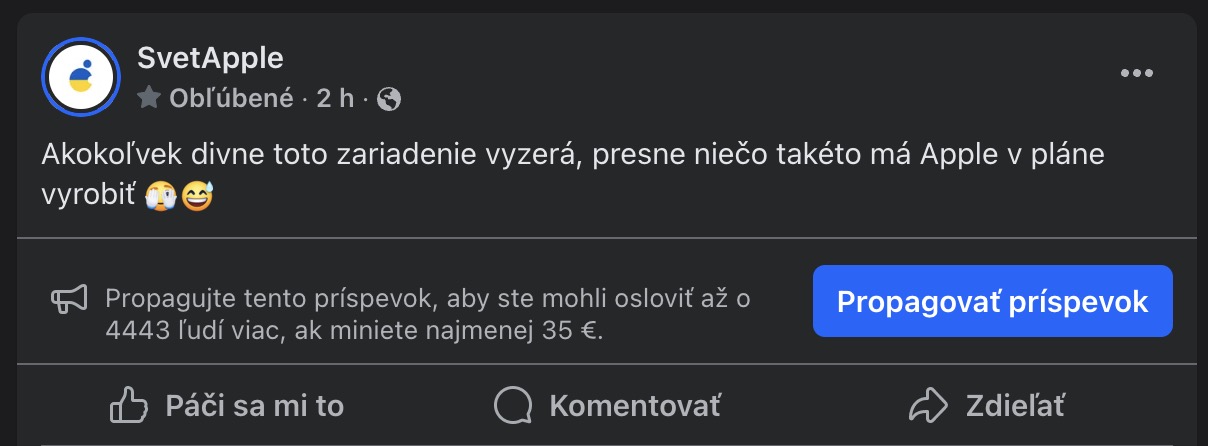 Facebook výpadok