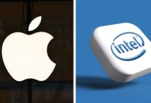 logo Apple a Intel