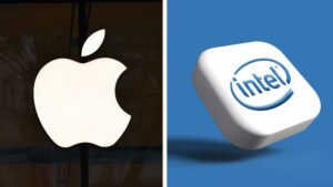 logo Apple a Intel