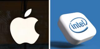 logo Apple a Intel