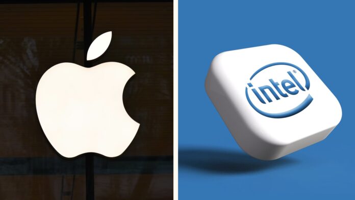 logo Apple a Intel