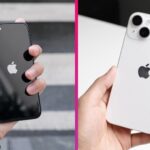 iPhone SE 3 a iPhone 14 v ruke používateľa