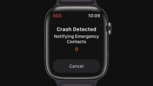 Apple Watch detekcia autonehody