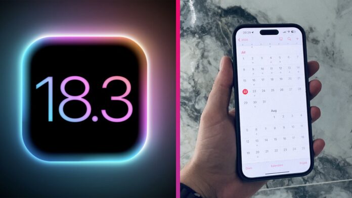 Kalendár v iOS 18.3