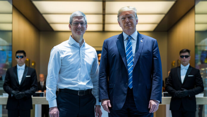 Tim Cook a Donald Trumo