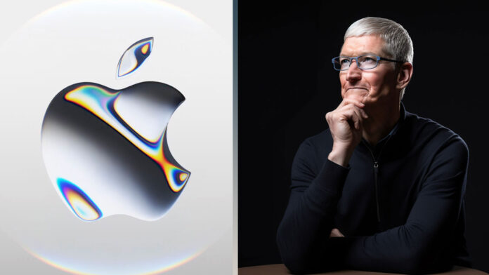 Tim Cook Apple logo