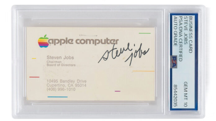 Steve Jobs vizitka