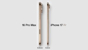 iPhone 16 Pro Max a iPhone 17 Air