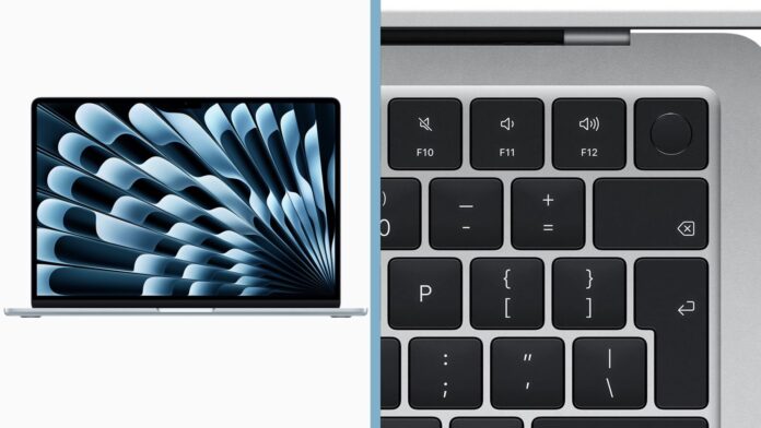 MacBook Air M4 klávesnica