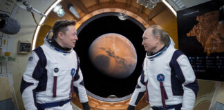 Elon Musk vladimír putin mars