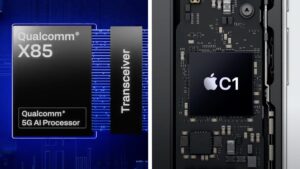 Modem Qualcomm X85 a Apple C1