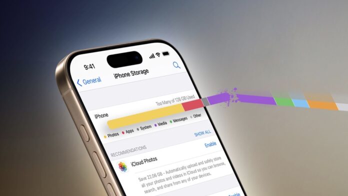 iPhone úložisko