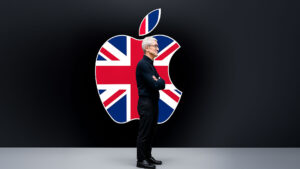Tim Cook Apple Logo anglicko