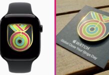 Apple Watch odznak Close Your Rings