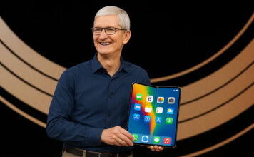 Tim Cook skladací iPhone