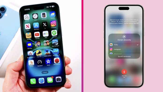 Nahrávanie obrazovky iPhonu s hlasovým komentárom