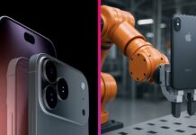 Robotická ruka na výrobu iPhonov
