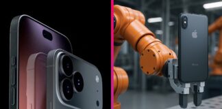 Robotická ruka na výrobu iPhonov