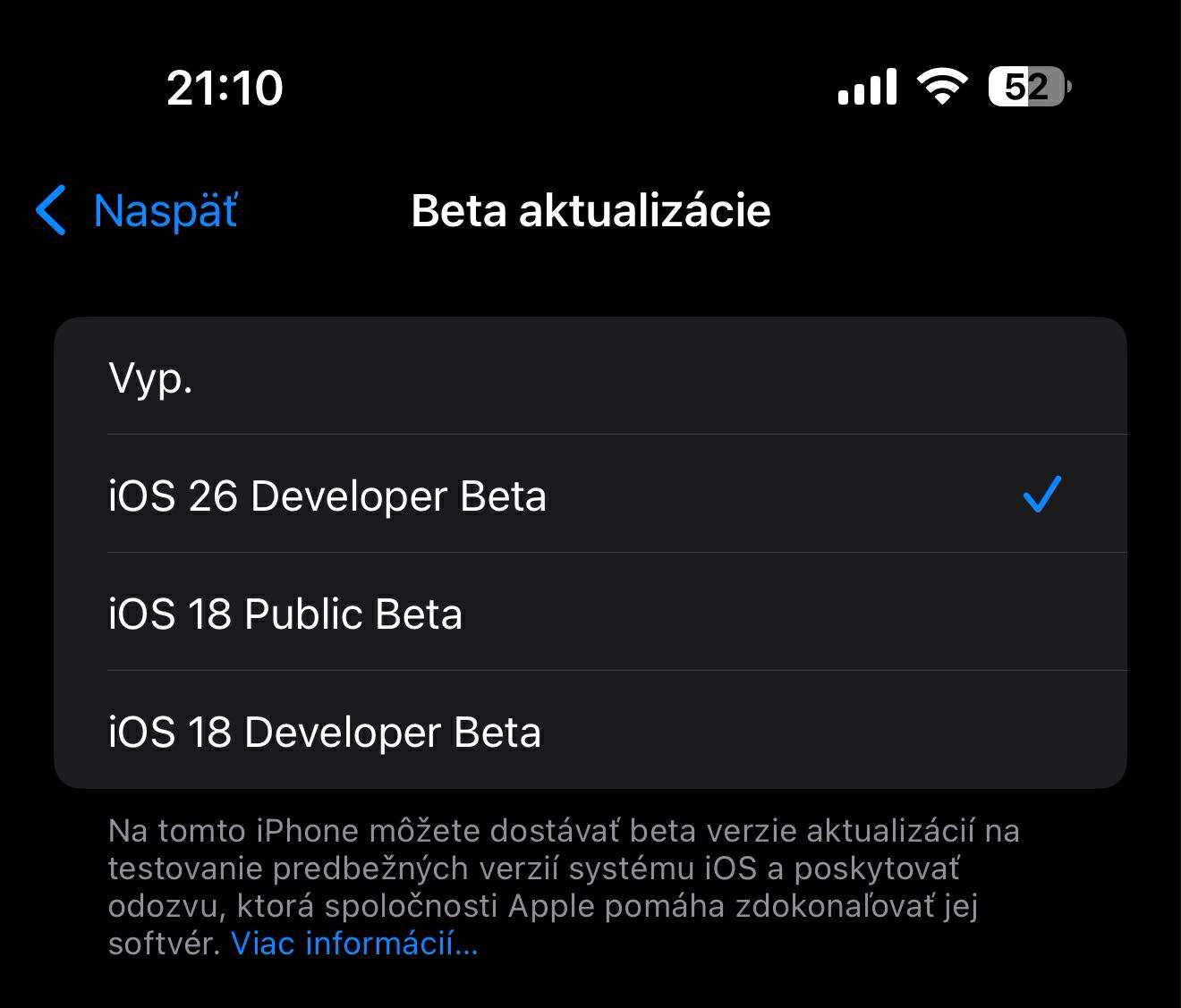 iOS 26 beta