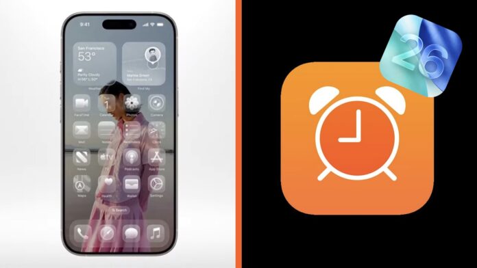 iOS 26 budík