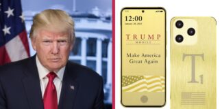 Donald Trump smartfón T1