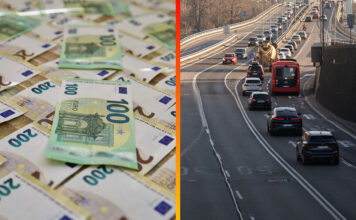 Euro auto kilometer cesta